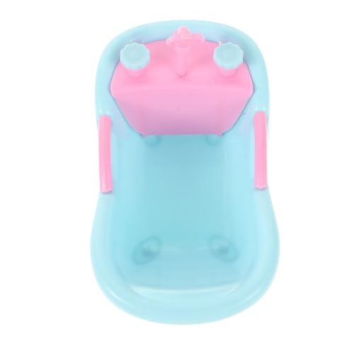 Hohopeti Mini-badewanne Puppenbadewanne Badespielzeug Für Miniaturbad Babydoll-badewanne Puppenhaus-badespielzeug Badewanne Für Babypuppen Miniatur-spielspielzeug Plastik von Hohopeti