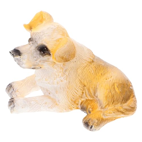 Hohopeti Mini-hundefigur, Realistische, Detaillierte Welpenfigur Aus Kunststoff, Mikrolandschafts-hundefigur von Hohopeti