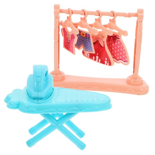Hohopeti Miniatur Bügeleisen mit Bügeltisch und Kleidungsständer Handgefertigtes Puppenhaus Zubehör Feines Miniaturmodell für Kreative Dekoration und Foto Requisiten Kompakt und Tragbar Hohopeti Miniatur Bügeleisen mit Bügeltisch und Kleidungsständer Handgefertigtes Puppenhaus Zubehör Feines Miniaturmodell für Kreative Dekoration und Foto Requisiten Kompakt und Tragbar von Hohopeti