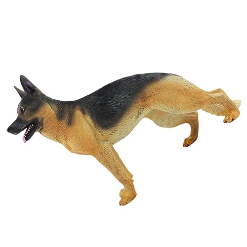 Hohopeti Miniatur Deutscher Schäferhund Figurine Realistische Hundestatue Für Dekoration Haustier Ornament Ideales Für Hundeliebhaber Hochwertiges Kunststoffmodell von Hohopeti