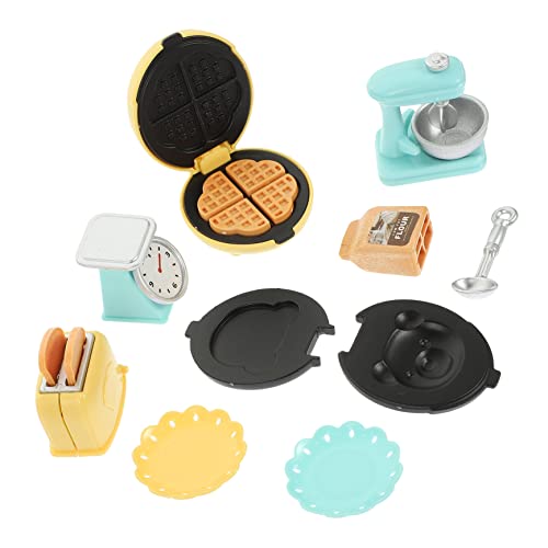 Hohopeti Küchengeräte Spielzeug Für Kinder 1 Set Küchen Zubehör Set Simulierte Toaster Und Mixer Für Puppenhaus Backwaren Für Ideal Für Kreative Spielwelten Make It Mini von Hohopeti