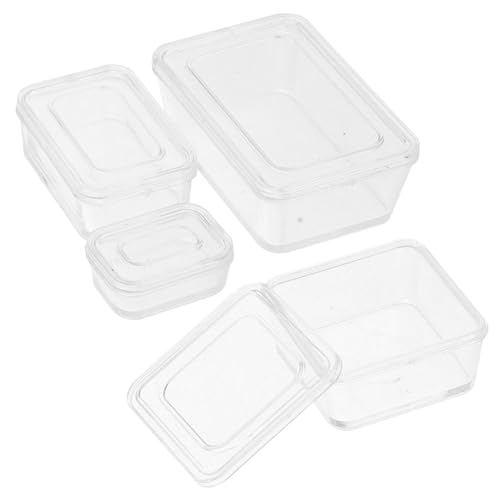 Hohopeti Miniatur Set 1 Satz Miniatur Lebensmittelboxen Für Puppenhaus Zubehör Weiße Lunchboxen Für Kreative Küchen Szenen Und Miniatur Dekoration von Hohopeti