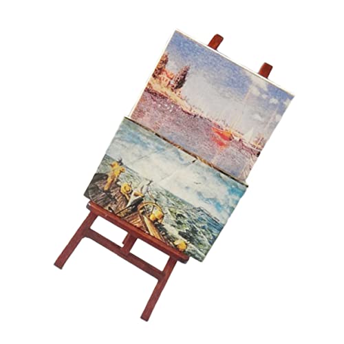 Hohopeti Miniatur Staffelei mit Gemälden Realistische Miniatur Szene Möbel Lebendige Puppenhaus Dekoration Teiliges für Kleine Wohnlandschaften und Tischdeko Hohopeti Miniatur Staffelei mit Gemälden Realistische Miniatur Szene Möbel Lebendige Puppenhaus Dekoration Teiliges für Kleine Wohnlandschaften und Tischdeko von Hohopeti