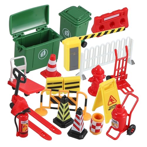 Hohopeti Miniatur Verkehrssperren Spielset mit Verkehrszeichen Simulation für Kreatives Lernspielzeug zur Straßeninfrastruktur von Feinmotorik und Fantasie Hohopeti Miniatur Verkehrssperren Spielset mit Verkehrszeichen Simulation für Kreatives Lernspielzeug zur Straßeninfrastruktur von Feinmotorik und Fantasie von Hohopeti