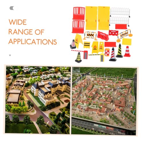 Hohopeti Miniatur Verkehrszeichen Spielset mit Baustellenschildern und Straßensperren aus Leichtem Widerstandsfähigem Material Farbenfrohes Lernspielzeug für Kreativität und Hohopeti Miniatur Verkehrszeichen Spielset mit Baustellenschildern und Straßensperren aus Leichtem Widerstandsfähigem Material Farbenfrohes Lernspielzeug für Kreativität und von Hohopeti