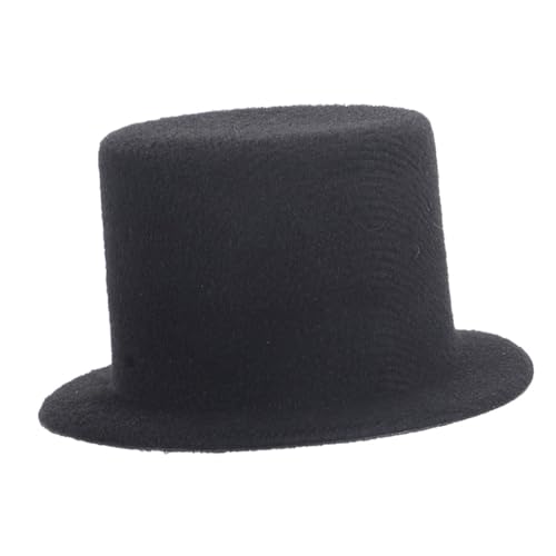 Hohopeti Miniatur Zylinderhut Schwarz Filzhut für Puppen DIY Bastelprojekte Mini Hut für Puppenhaus Dekoration Kreative Handarbeit Zubehör Hohopeti Miniatur Zylinderhut Schwarz Filzhut für Puppen DIY Bastelprojekte Mini Hut für Puppenhaus Dekoration Kreative Handarbeit Zubehör von Hohopeti