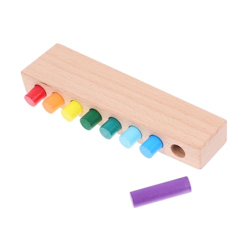 Hohopeti Montessori Holzstabspielzeug Für Naturholz Sortierspielzeug & Sinnesspielzeug Zur Der Motorik Und Sinne Ideal Für Kreative Spielmomente Und Frühe Entwicklung von Hohopeti