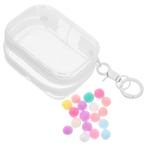 Hohopeti PVC Transparente Aufbewahrungstasche Gelknochen Versiegeltes Display Aufbewahrungsorganizer für Puppen Schlüsselanhänger mit Quaste Multifunktionaler Organizer für Kleine Figuren Hohopeti PVC Transparente Aufbewahrungstasche Gelknochen Versiegeltes Display Aufbewahrungsorganizer für Puppen Schlüsselanhänger mit Quaste Multifunktionaler Organizer für Kleine Figuren von Hohopeti