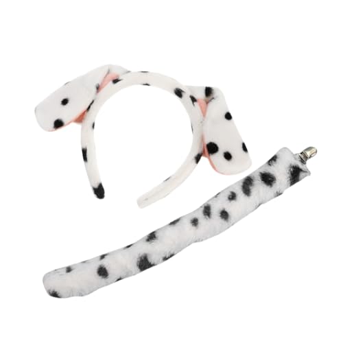Hohopeti Plüsch Welpen Stirnband und Kuscheliges Dalmatiner Hunde Kostüm Accessoire für Cosplay Geburtstag Bühne Bequemes Tier Haarreif mit Weichem Material Einzigartig und Auffällig Hohopeti Plüsch Welpen Stirnband und Kuscheliges Dalmatiner Hunde Kostüm Accessoire für Cosplay Geburtstag Bühne Bequemes Tier Haarreif mit Weichem Material Einzigartig und Auffällig von Hohopeti