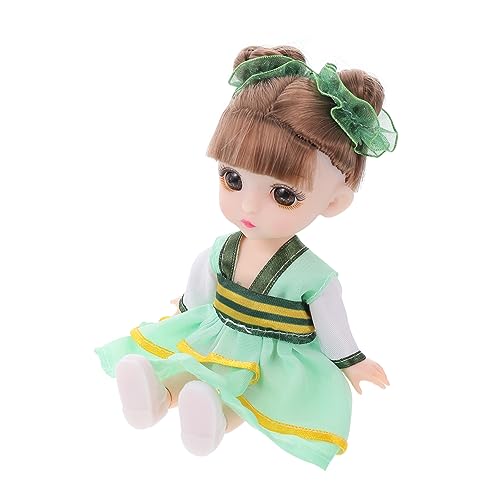 Hohopeti Puppe Kostüme für Mädchen dartscheibe Kinder mitgebsel Kinder advendskalenderfür Kinder kühli Kinder Presents Mädchen Kostüm Spielzeug Mädchen Spielzeug Kindergeschenk Vinyl Green von Hohopeti