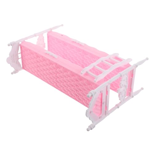 Hohopeti Puppenhaus Möbel Doppelstockbett Miniatur Puppenbett für Prinzessin Puppenzubehör Kleines Puppenhaus Schlafzimmer Geschenk für Mädchen Hohopeti Puppenhaus Möbel Doppelstockbett Miniatur Puppenbett für Prinzessin Puppenzubehör Kleines Puppenhaus Schlafzimmer Geschenk für Mädchen von Hohopeti