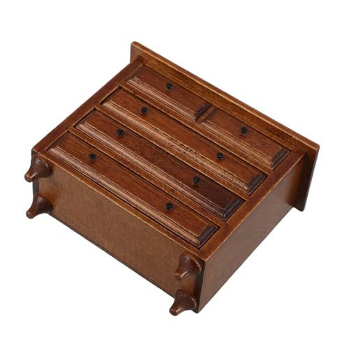 Hohopeti Puppenhaus Möbel Miniatur Schrank mit Schubladen Retro Stil Massivholz Sideboard für Puppenhaus Wohnzimmer Langlebig Funktionale Aufbewahrung Kreatives Zubehör Hohopeti Puppenhaus Möbel Miniatur Schrank mit Schubladen Retro Stil Massivholz Sideboard für Puppenhaus Wohnzimmer Langlebig Funktionale Aufbewahrung Kreatives Zubehör von Hohopeti
