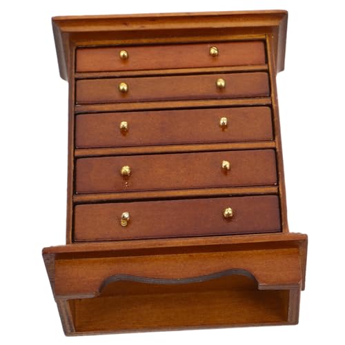 Hohopeti Puppenhausmöbel Vintage Stil Holz Nachttisch mit Schublade für Puppenhaus Schlafzimmer Dekoration Kleines Möbelstück Hohopeti Puppenhausmöbel Vintage Stil Holz Nachttisch mit Schublade für Puppenhaus Schlafzimmer Dekoration Kleines Möbelstück von Hohopeti