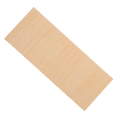 Hohopeti Puppenhauswand kleine Enten Miniatur Mini-Hausbausatz Höhlenbausatz Mini-Sachen winzig Plywood Dekoration Sperrholzmaterial Mini-Wanddekoration Mini-Sockelleiste Schiene Beige von Hohopeti