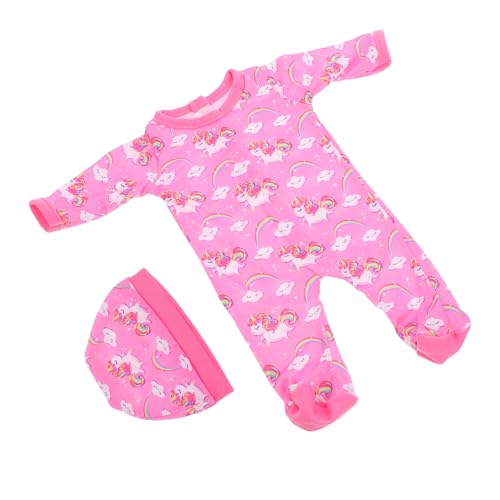 Hohopeti Puppenkleidung mit Einteiler und Hut Niedlicher Cartoon Einhorn Print Einfach Anziehbarer Overall für Mädchenpuppen Geeignet als Puppenzubehör für Ankleidespiele Hohopeti Puppenkleidung mit Einteiler und Hut Niedlicher Cartoon Einhorn Print Einfach Anziehbarer Overall für Mädchenpuppen Geeignet als Puppenzubehör für Ankleidespiele von Hohopeti