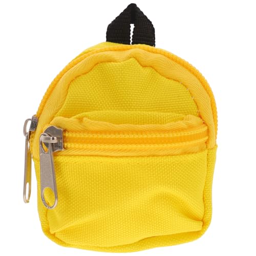 Hohopeti Puppenrucksack Puppenstoff Rucksack Miniatur Rucksack Mini Dekoration Kleine Schultasche Mini Rucksack Für Puppen Kleines Modell Spielzeugpuppe Mini Rucksack von Hohopeti