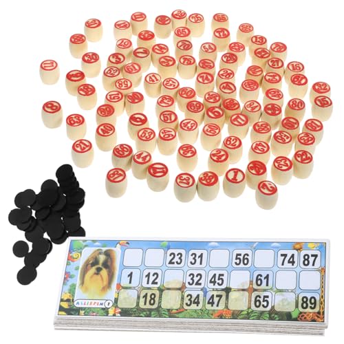 Hohopeti Russisches Lotto Spielset aus Holz mit Nummerierten Spielsteinen Familienspiel für Erwachsene und Partyspaß Langlebiges Bingo und Gesellschaftsspiel für Gesellige Runden Hohopeti Russisches Lotto Spielset aus Holz mit Nummerierten Spielsteinen Familienspiel für Erwachsene und Partyspaß Langlebiges Bingo und Gesellschaftsspiel für Gesellige Runden von Hohopeti