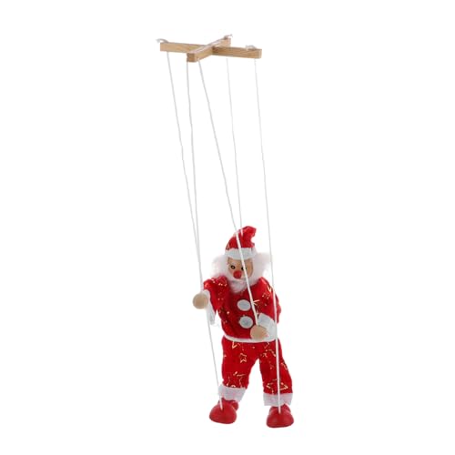 Hohopeti Schnur Weihnachtspuppe Weihnachtsmann Spielzeug Marionettenspielzeug Marionettenpuppe Weihnachtsmann Figuren Weihnachtsspielzeug Weihnachtsmannpuppe Kinderspielzeug von Hohopeti