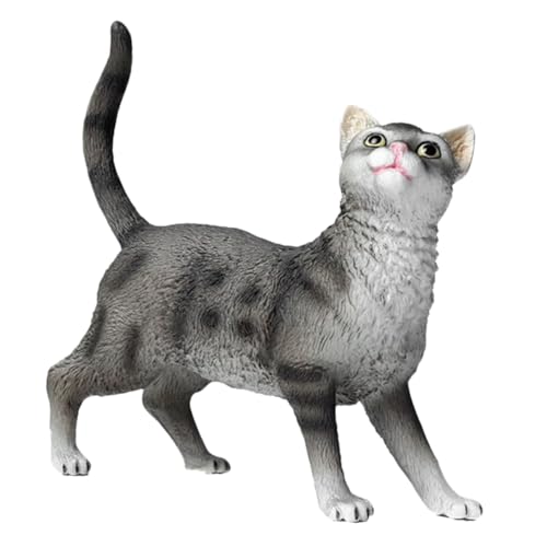 Hohopeti Simulation Haustier Katze Puzzle-Spielzeug Kinderspielzeug zabawki stymulujące rozwój Educational Toys Mini-Katzenverzierung Katzenverzierung für den Tisch Plastik Dark Grey von Hohopeti