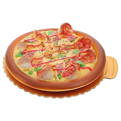 Hohopeti Simulation Pizza-Modell Künstliches Dessertmodell Künstliche Pizza Pizza-Foto-Requisiten Gefälschte Pizza-Fotografie-Requisite Simulation Pizzamodell Food-Modell Dekor PVC von Hohopeti