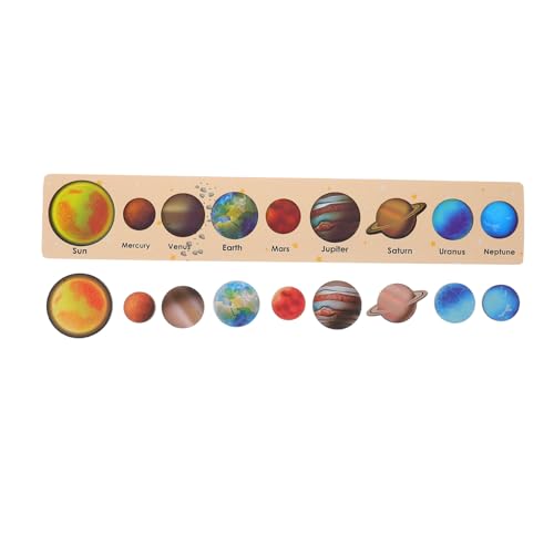 Hohopeti Solar System Modell Holzpuzzle Planeten Erkennen Lernspielzeug Montessori Weltraumspielzeug Holzspielzeug für Kleinkinder Hohopeti Solar System Modell Holzpuzzle Planeten Erkennen Lernspielzeug Montessori Weltraumspielzeug Holzspielzeug für Kleinkinder von Hohopeti