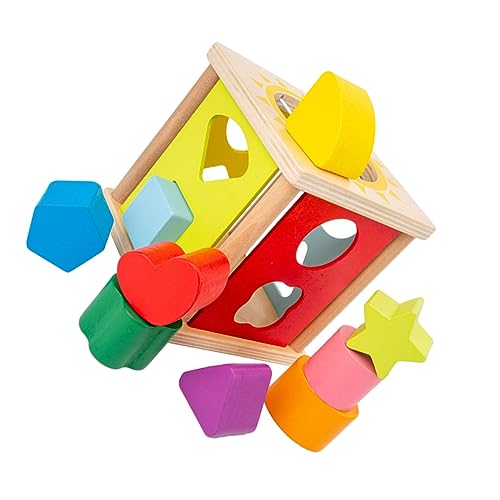 Hohopeti 1 Set Geometrisches Holzspielzeug Für Intelligentes Zur Der Kognitiven Fähigkeiten Von Vorschulkindern Montessori Lernspielzeug Aus Hochwertigem von Hohopeti