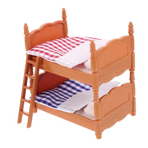 Hohopeti Spielzeug für Kinder kinderspielzeug Kinder Spielzeug bettnestchen babybett bebybeet air cot puppenhaus Mini-Möbelmodelle Schlafzimmer Bettpuppen-Minimodelle Puppenminibett Plastik von Hohopeti