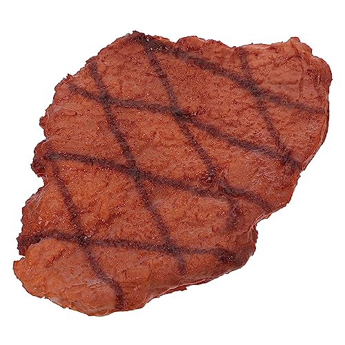 Hohopeti Steakimitat küchendekoration küchenarmatur Decor Simulation gegrilltes Filetsteakmodell Simulation Essen Modelle Schweinefleisch Fleischmodell anzeigen Fleischdekor Plastik von Hohopeti