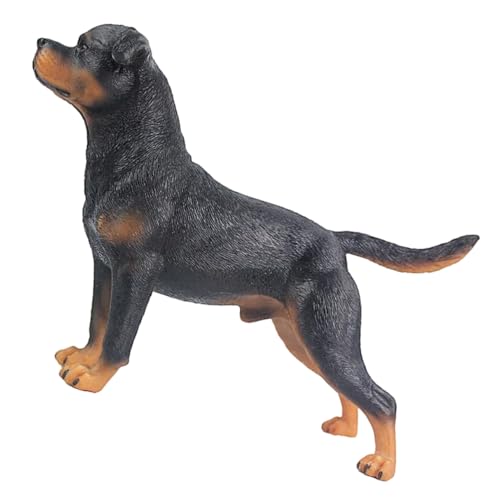 Hohopeti Stehendes Rottweiler Modell Aus Realistisches Hundemodell Für Für Hunde Lernspielzeug Dekorative Hundefigur Für Den Schreibtisch von Hohopeti