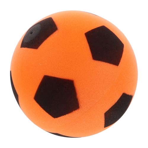 Hohopeti Stiller Fußball für drinnen Mute Fußball lautloser fußball Kindersicherer Fußball Quiet Fußball Mini-Fußball fußball im Fußball Fußbälle Hausball PU-Schaum Yellow von Hohopeti