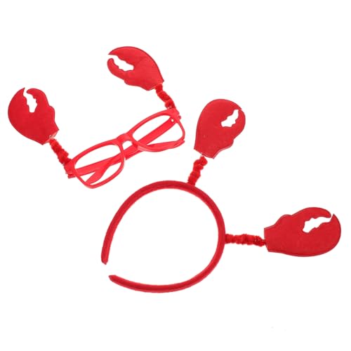 Hohopeti Teiliges Krabben Party headset und Dekorative Brille Erwachsene Karneval Halloween Kostümzubehör Lustiges Stirnband für Festliche Anlässe Hohopeti Teiliges Krabben Party headset und Dekorative Brille Erwachsene Karneval Halloween Kostümzubehör Lustiges Stirnband für Festliche Anlässe von Hohopeti