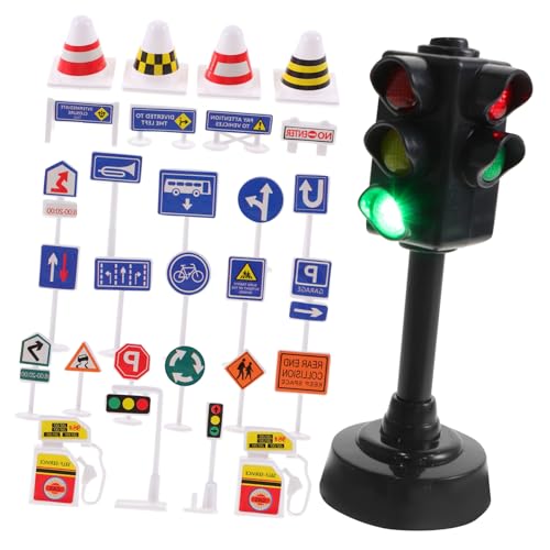 Hohopeti Teiliges Verkehrszeichen mit Verkehrsampel Pädagogisches Lernspielzeug für Verkehrssicherheit Realistische Farben Robustes Kunststoffmaterial für Vorschulkinder Hohopeti Teiliges Verkehrszeichen mit Verkehrsampel Pädagogisches Lernspielzeug für Verkehrssicherheit Realistische Farben Robustes Kunststoffmaterial für Vorschulkinder von Hohopeti