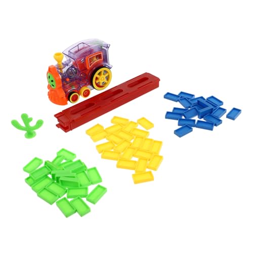 Hohopeti Transparentes Domino Zugspielzeug 1 Set Mit Kleinen Zugspielzeug Für Pädagogisches Lernspielzeug Zur Der Kreativität Und Motorik von Hohopeti