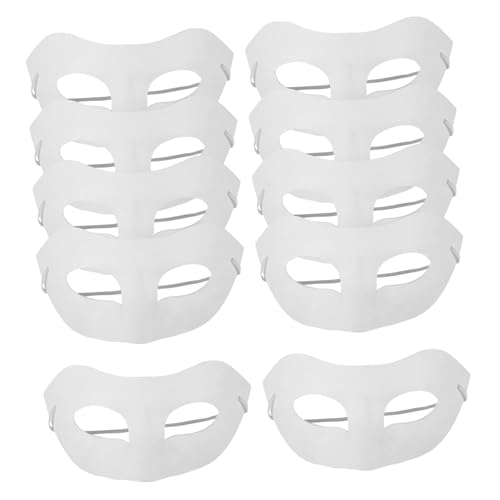 Hohopeti Unbemalte Papiermasken Für DIY Handbemalung Weiße Maske Für Karneval Cosplay Und Halloween Umweltfreundliche Bastelmasken Zum Gestalten Und Dekorieren von Hohopeti