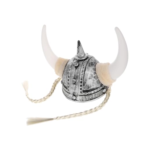 Hohopeti Viking Hornhelm mit Geflochtenen Details Bequeme Sichere Passform für Herren als Kostüm und für Halloween Karneval Cosplay und Festliche Anlässe Hohopeti Viking Hornhelm mit Geflochtenen Details Bequeme Sichere Passform für Herren als Kostüm und für Halloween Karneval Cosplay und Festliche Anlässe von Hohopeti