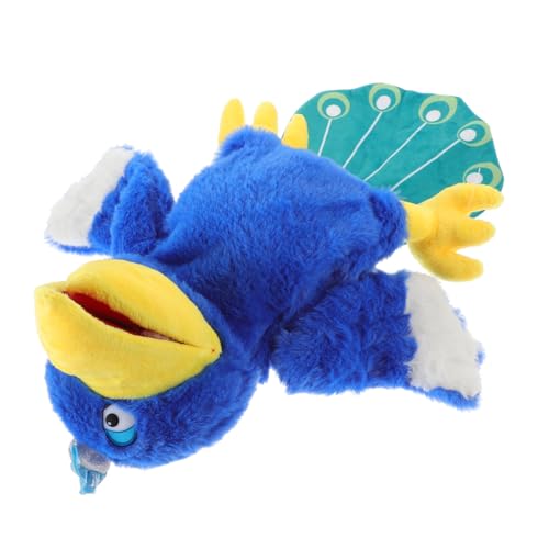 Hohopeti Weiche Plüsch Pfau Handpuppe Interaktives Cartoon Pfauenmodell Handspielpuppe Kreatives Geschenk für Frühe Erziehung Hohopeti Weiche Plüsch Pfau Handpuppe Interaktives Cartoon Pfauenmodell Handspielpuppe Kreatives Geschenk für Frühe Erziehung von Hohopeti