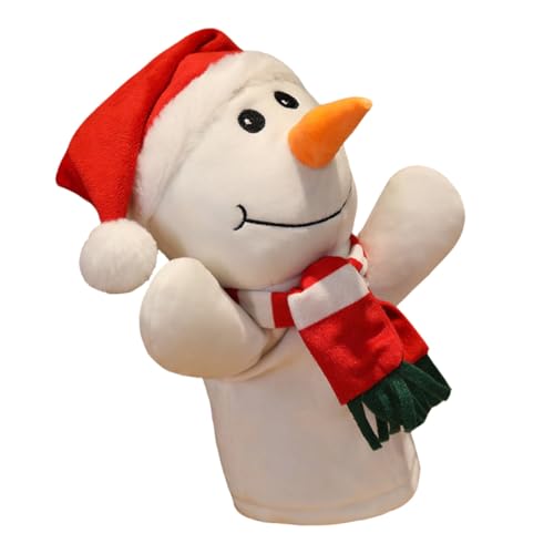 Hohopeti Weihnachtliche Fingerpuppe Schneemann aus Weichem PP Baumwollstoff Niedliches Mini Plüschtier für Kreatives Rollenspiel und zu Festen und Partys Hohopeti Weihnachtliche Fingerpuppe Schneemann aus Weichem PP Baumwollstoff Niedliches Mini Plüschtier für Kreatives Rollenspiel und zu Festen und Partys von Hohopeti