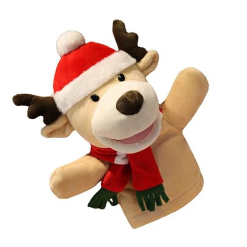 Hohopeti Weihnachtliche Handpuppe Mini Plüschtier Rentier Fingerpuppe Lernspielzeug für Eltern Junge Mädchen Interaktion und Kreatives Geschichtenerzählen Hohopeti Weihnachtliche Handpuppe Mini Plüschtier Rentier Fingerpuppe Lernspielzeug für Eltern Junge Mädchen Interaktion und Kreatives Geschichtenerzählen von Hohopeti