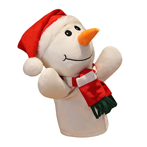 Hohopeti Kuscheliger Schneemann Handpuppen Interaktives Finger Für Niedliches Weihnachts Für Kreatives Und Lernen von Hohopeti