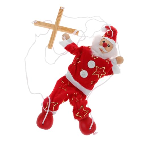 Hohopeti Weihnachtsmann Marionette Holzspielzeug mit Ziehschnur Interaktive Handpuppe für Kreatives Erzählspielzeug Weihnachtsdekoration Geschenkidee Hohopeti Weihnachtsmann Marionette Holzspielzeug mit Ziehschnur Interaktive Handpuppe für Kreatives Erzählspielzeug Weihnachtsdekoration Geschenkidee von Hohopeti