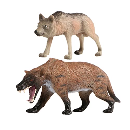 Hohopeti Wolf-Ornament künstliches Wolfsdekor Wolfsstatuen Heimdekoration Waldtierfiguren Home Decor wohnungseinrichtung wohnungsdeko Home Dekoration car Decor Spielzeug Wolfsmodell von Hohopeti