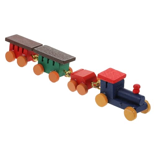 Hohopeti Zarte Hölzerne Eisenbahn Dekoration Für Puppenhaus Mini Zug Spielzeug Lustiges Miniaturspielzeug Für Kinder Perfekte Geschenkidee Für Kreative Spielstunden von Hohopeti