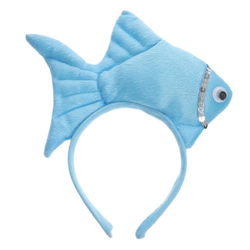 Hohopeti tierische Kopfbedeckung entzückender Kopfschmuck Stirnbänder für Kinder Kostüm Kinderkleid Sommermütze für Kinder Cartoon-Haarband für Kinder Tierförmiges Stirnband Stoff Blue von Hohopeti