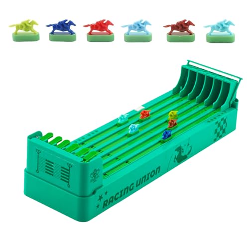 Hojalis Pferderennen Spiel Elektrisch, Horse Racing Game mit 6 Pferde, Pferderennen Tischspiele, Pferderennen Brettspiel, Tabletop-Pferderennen-Spiel, für Familienspiel, Erwachsene und Kinder von Hojalis