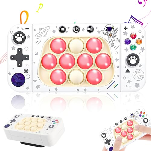 Hojalis Pop it Fidget Spielzeug, Push Bubble Stress Light-Up Toys, Quick Push Spiel, Sensory Fidget Toys, Dekompressionsdurchbruch-Puzzle-Spielmaschine, Whack Mole Spiel für Kinder Erwachsene von Hojalis