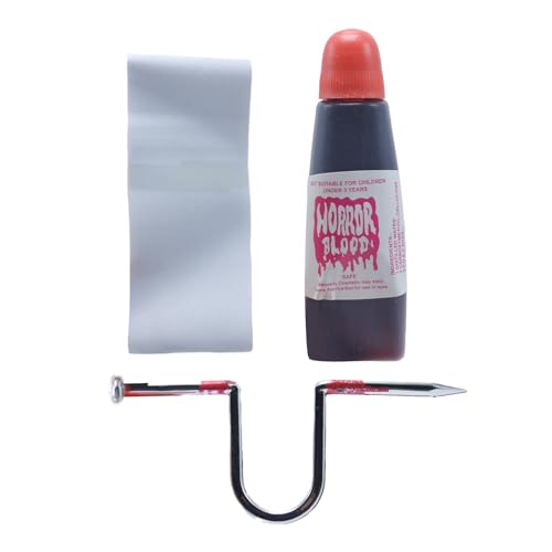Fingerspitze, blutige Nägel – Tragbares Bastelspielzeug für Nagelpiercing mit Plasma, Kostümzubehör für Spukhaus, Spielzeit, Halloween, Kostümball, Motto-Party Fingerspitze, blutige Nägel – Tragbares Bastelspielzeug für Nagelpiercing mit Plasma, Kostümzubehör für Spukhaus, Spielzeit, Halloween, Kostümball, Motto-Party von Holdes