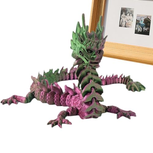 Holdes Drachen-Fidget-Spielzeug, 3D-gedrucktes Spielzeug, 13 Zoll 3D-Druck Drache mit beweglichen Gelenken, 3D-Drachenspielzeug, Osterkorbfüller, Flexible Drachenfigur für die Eiersuche für Kinder, von Holdes