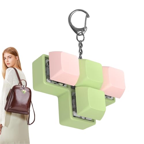 Holdes Fidget Schlüsselanhänger für Tastatur, Fidget Clicker – Spielzeug zum Testen von Bäumen mit 4 Schlüsseln, sensorisches Spielzeug, Schlüsselanhänger, Baumtester, entspannendes Holdes Fidget Schlüsselanhänger für Tastatur, Fidget Clicker – Spielzeug zum Testen von Bäumen mit 4 Schlüsseln, sensorisches Spielzeug, Schlüsselanhänger, Baumtester, entspannendes von Holdes