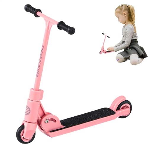 Holdes Finger-Scooter faltbar,Fingertip-Tret-Scooter - Interaktiver Fingerbewegungsroller mit Bremse,Lustiges Fingerspitzen-Bewegungs-Push-Board, trainiert die Fingerflexibilität und -koordination von Holdes