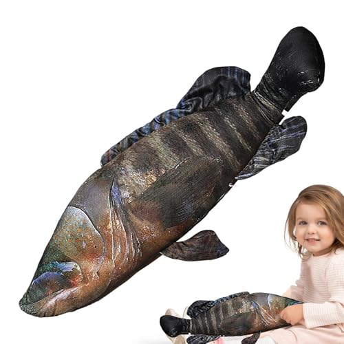 Holdes Fischplüsch,Fischstofftier | Plüschpuppe Stofftiere Simulation Fisch,23,6 Zoll Cartoon Fisch Plüsch Stofftier Kinder Plüschtier Kissen für Sofa, Schlafzimmer, Autodekoration von Holdes